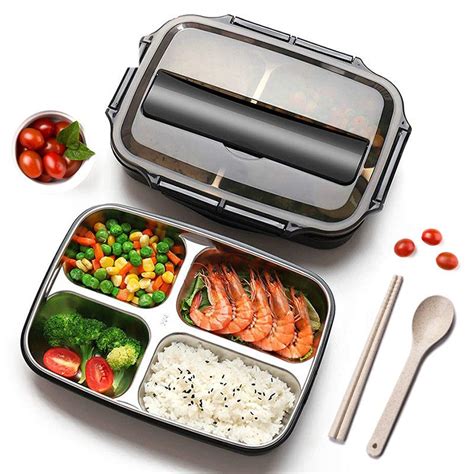 stainless steel bento box|best leakproof bento lunch boxes.